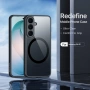 DUX DUCIS Samsung Galaxy S26 FE Калъф - Магнитен, PC+TPU, Прозрачен гръб, Черна рамка, снимка 3