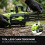 WORKIT 30 см безжичен верижен трион, 2 батерии по 4000 mAh, снимка 6