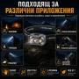 Малък LED акумулаторен челник със сензор USB зареждане фенер за глава бягане риболов къмпинг мощен, снимка 3