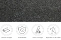 Външен мокет Field Anthracite, 133 x 400 см, килим за външна употреба за тераса, балкон, двор, снимка 2