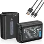 Комплект 2 батерии ENEGON NP-FW50 1500mAh с USB-C зареждане за Sony Alpha, NEX и ZV-E10, снимка 1