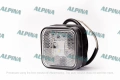 LED габарит със светлоотразител, квадратен, 12/24V, 4 SMD диода, бял/жълт/черрвен, Полша - 1бр., снимка 2