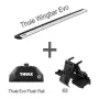 Напречни греди Thule Wingbar Evo 127см. + кит захвати Thule 7106, снимка 3