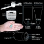 USB акумулаторни LED фенерчета за ключодържател IPX7 преносимо EDC 2 бр, снимка 5