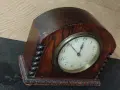 Старинен механичен часовник от дърво, снимка 4