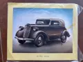Общо 35 Автомобилни литографии с модели от 30те г. печатани през 60те, снимка 9
