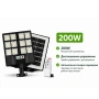 Соларен LED прожектор 200W – мощна светлина, дистанционно и сензор, снимка 4