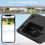 Соларна WiFi камера Cinnado 2K PIR цветно нощно, снимка 4