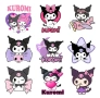 Санрио Kuromi Куроми sanrio лист малки щампа термо апликация картинка за дреха блуза чанта , снимка 6