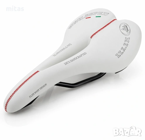 Седалка за велосипед Selle Monte Grappa Liberty, бяла, Made in Italy, снимка 4 - Аксесоари за велосипеди - 47369977