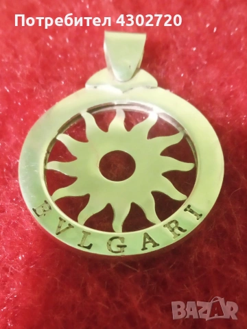 BVLGARI сребърен 925 медальон, снимка 5 - Колиета, медальони, синджири - 53987920