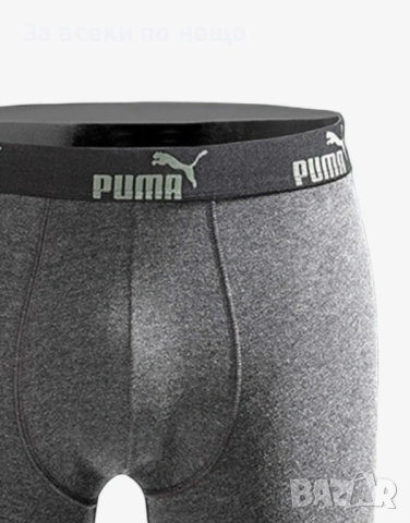 Оригинал! PUMA 3-Packs Boxer Shorts Green/Black мъжки боксерки пакет 3 броя, снимка 4 - Бельо - 54337635
