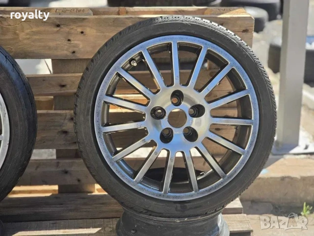 5х98 17 Джанти за Fiat Alfa Romeo Spider 5x98 ET 30 J 7.5 Гуми 215/45/ZR17 подарък към джантите Цент, снимка 4 - Аксесоари и консумативи - 55010721