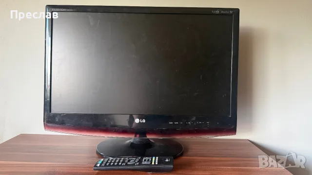 LG FLATRON M2362D 23” LED монитор + телевизор – За ремонт или части