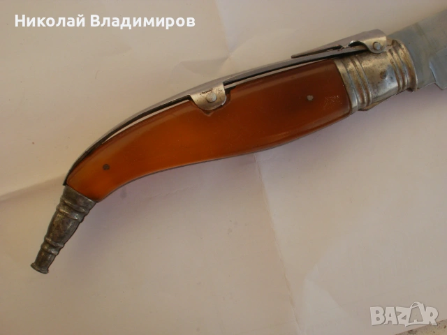 Нож стар голям оригинален Навахо Navaja джобен нож джобно ножче, снимка 14 - Ножове - 55215111