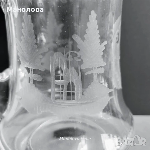 Халба от кристално стъкло Egermann , снимка 6 - Други ценни предмети - 54286091