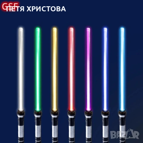 Детска играчка цветен светлинен лазерен меч Star Wars със звук, снимка 2 - Други - 54785859