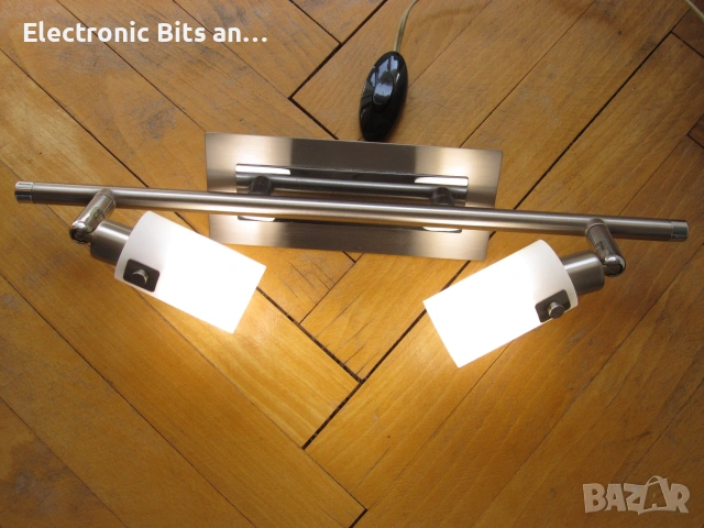 Двоен LED спот, хром, 2x40W