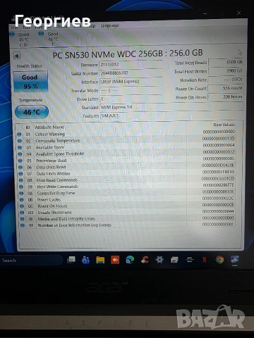 256gb NVMe диск WD, 2230, снимка 4 - Твърди дискове - 54704678