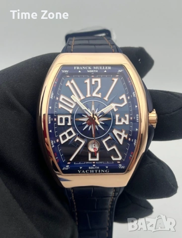 Franck Muller Vanguard Yachting 45mm Steel Blue Dial Swiss Movement Automatic Различни Варианти, снимка 13 - Мъжки - 54059527