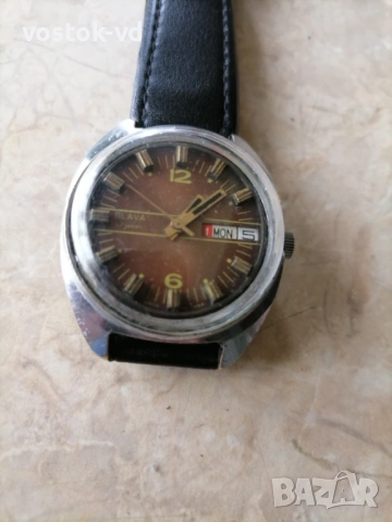 SLAVA 27 JEWELS  AUTOMATIC USSR РАБОТЕЩ  , снимка 2 - Антикварни и старинни предмети - 54353197