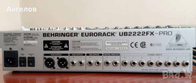 Аудио пулт Behringer UB2222FX-PRO, снимка 2 - Ресийвъри, усилватели, смесителни пултове - 54288304