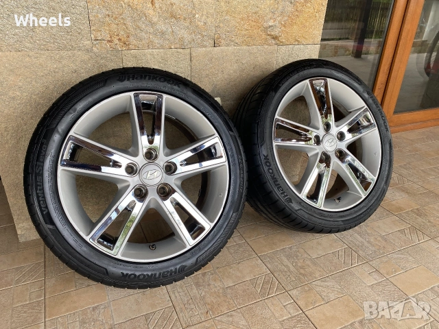 17" 5x114.3 - Hyundai Twin Spoke Original , снимка 4 - Гуми и джанти - 54999304