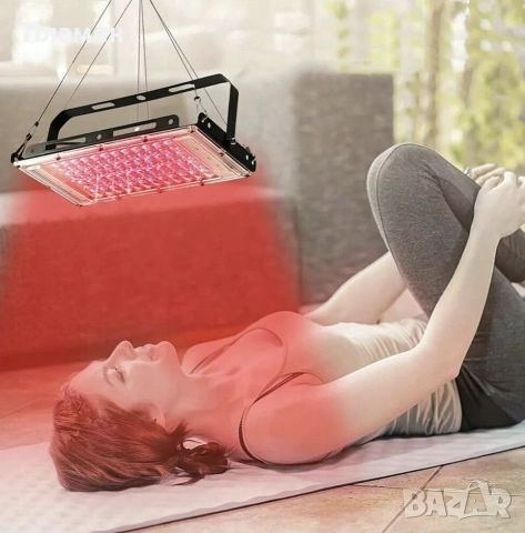 Лампа за терапия с червена и инфрачервена светлина Bedee – 96 LED, 660 nm + 850 nm, със статив, снимка 4 - Други - 55212527