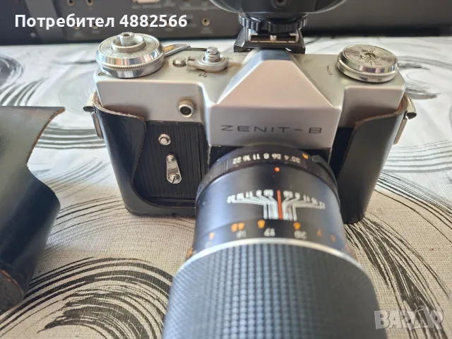 Руски фотоапарат с голям обектив, снимка 5 - Фотоапарати - 55414845