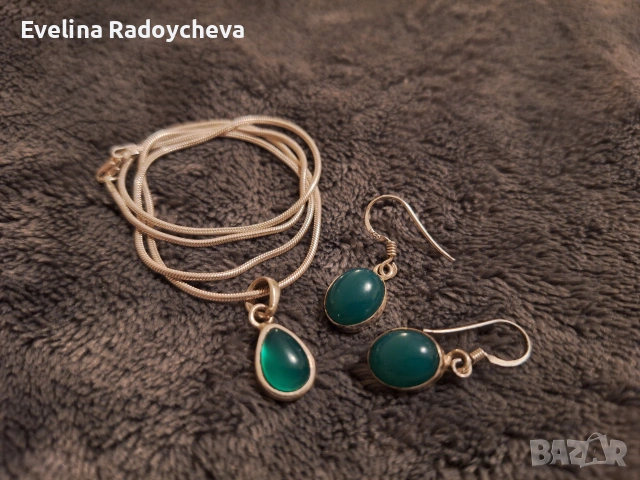Сребърна верижка с висулка, снимка 4 - Колиета, медальони, синджири - 55128027