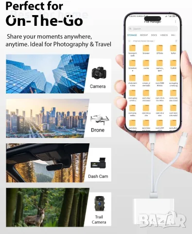 3-в-1 Lightning + USB C към Jack адаптер , снимка 5 - Друга електроника - 55396870