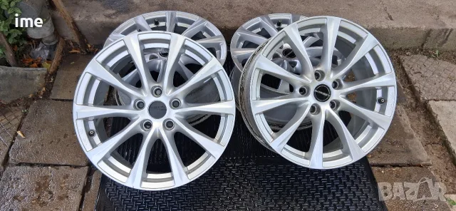 4бр ляти джанти 7.5J17 ЕТ48. Borbet. 5x112. Стават на Audi, Golf, Touran, Passat и др. Среден...., снимка 12 - Гуми и джанти - 55318440