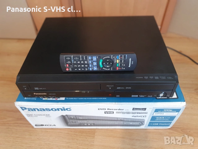 Panasonic DMR-EZ49V DVD-VHS-USB-HDMI recorder, снимка 2 - Плейъри, домашно кино, прожектори - 55197552