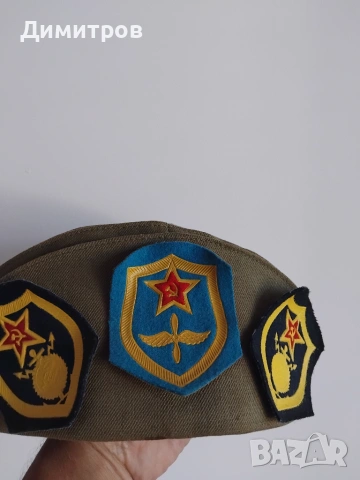 Военна пилотка СССР, снимка 4 - Антикварни и старинни предмети - 54965109