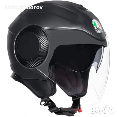 Мото Каска за чопър скутер AGV ORBYT MONO Black,вградени очила,M-57-58 NEW 149.90 €