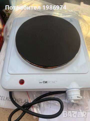 Електрически котлон Clatronic EKP 3582 1500W, Светлинен индикатор, Бял, снимка 2 - Котлони - 54719957