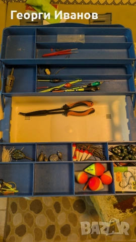 Куфар за риболов + такъми, снимка 4 - Такъми - 54300963