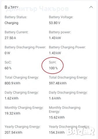 Продавам батерия за инвертор 10KW 200AH/51.2V V-TAC, снимка 2 - Друга електроника - 55267057