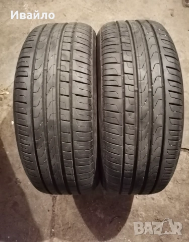 Продавам 2 броя летни гуми 215.55.17 на 1 сезон дот 2021 Pireli 