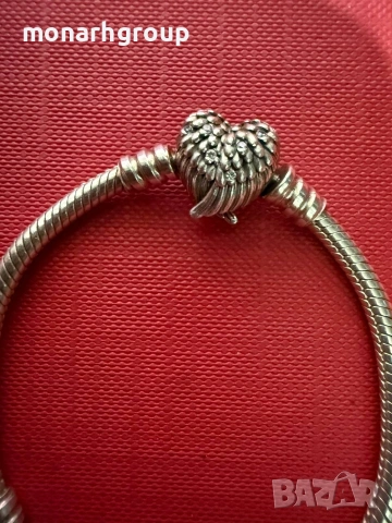 Сребърна гривна, снимка 4 - Гривни - 54672916