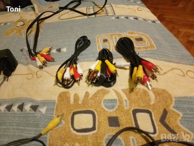 HDMI кабел,мрежов кабел,RCA кабел, аудио кабел,две зарядни ,КАБЕЛ-СТЕРЕО АУДИО И ВИДЕО, снимка 4 - Плейъри, домашно кино, прожектори - 54416885