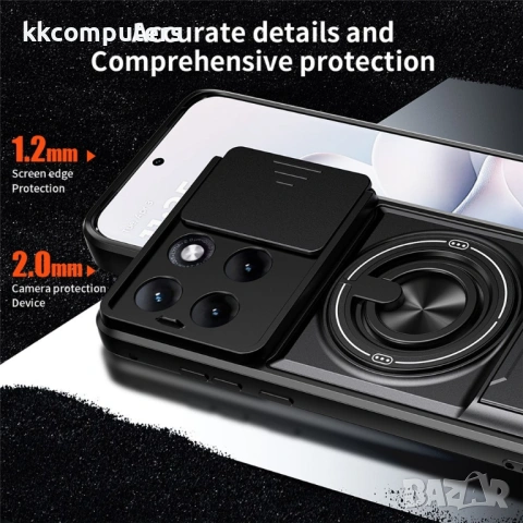 Магнитен Калъф за Motorola Edge 70 Fusion+ 5G / Fusion 5G с Пръстен и Капаче - 360° стойка, 5 цвята, снимка 9 - Калъфи, кейсове - 54119496