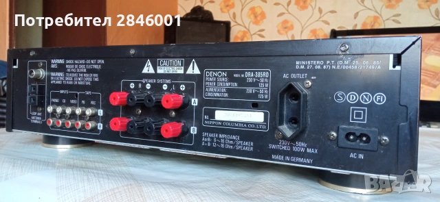 DENON DRA-385RD, снимка 5 - Ресийвъри, усилватели, смесителни пултове - 55001924