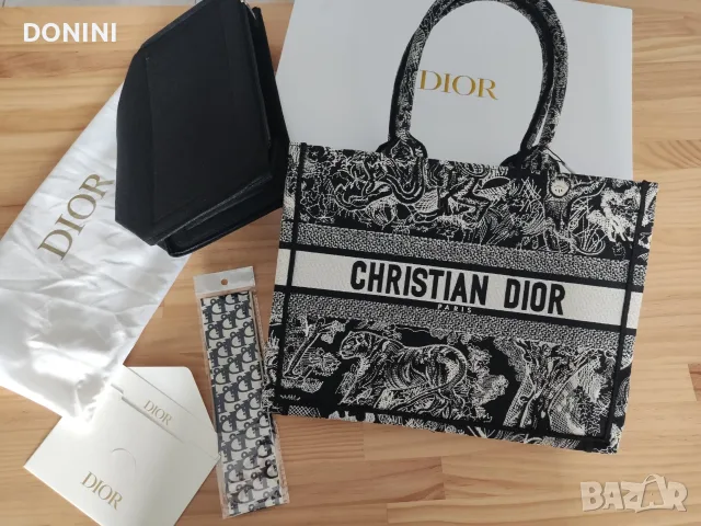 Дамска плажна чанта Christian Dior, кожа, снимка 3 - Чанти - 55431021
