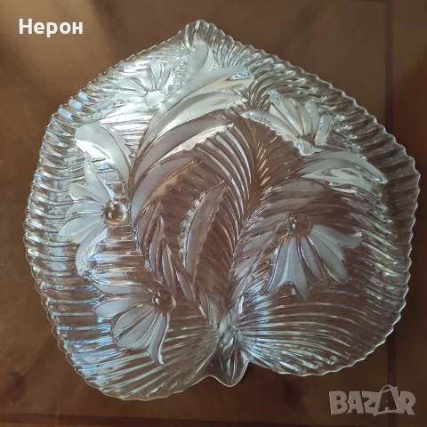 Кристална фруктиера, снимка 4 - Сервизи - 55428006