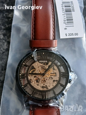 Нов автоматичен часовник Fossil ME3098 , снимка 2 - Мъжки - 54061661