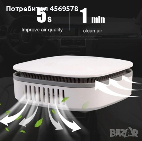 🌀Преносим мини пречиствател за въздух!🌀, снимка 4 - Други стоки за дома - 54813860