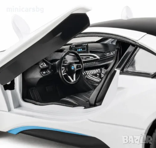 Метални колички: BMW i8 - 1:22 Метален модел, снимка 7 - Колекции - 50519798