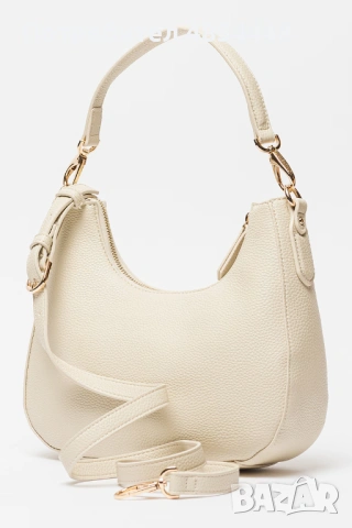 Дамска чанта полумесец Valentino Brixton – Цвят Екрю / Слонова кост, снимка 5 - Чанти - 54633450