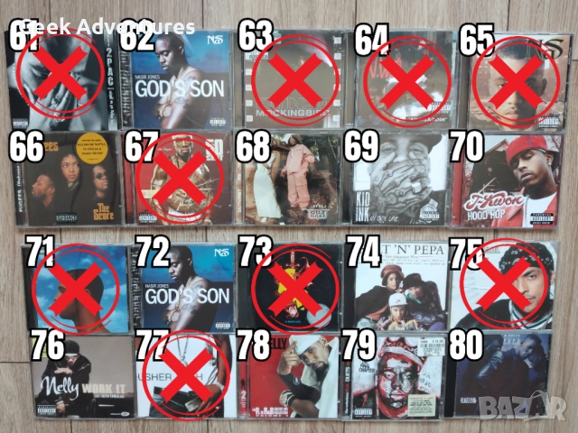 Hip-Hop Rap Music Albums CD's Оригинални Рап Музикални Дискове Хип-Хоп, снимка 5 - CD дискове - 46671250